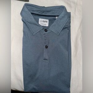 Cuts Clothing Men's Blue Polo Shirt